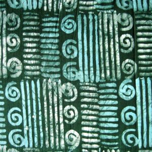 Green Batik Fabric