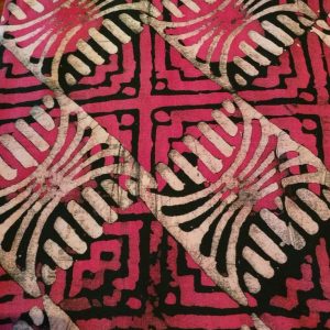 Red Batik fabric